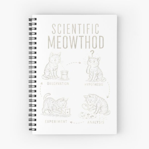 Item preview, Scientific Meowthod Funny Science Cat Teacher Student Retro T-Shirt designed and sold by KTY-NUSS.