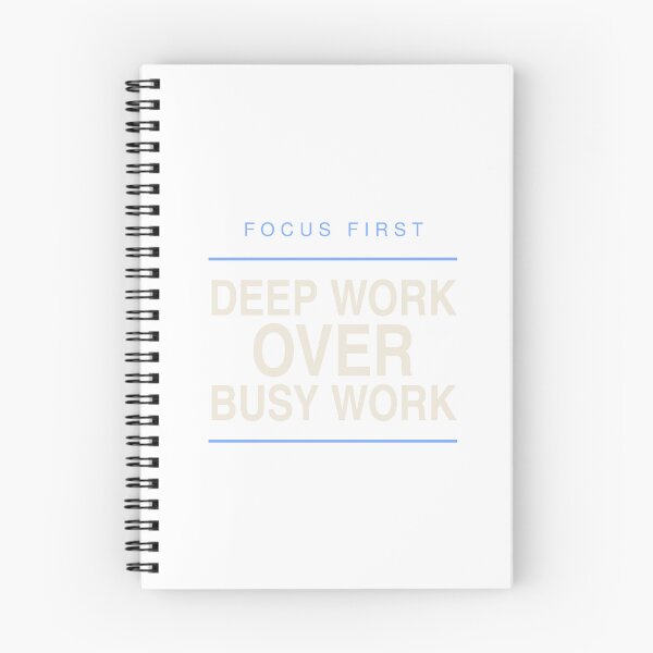 Item preview, Deep Work Over Busy Work - Focus Quote designed and sold by KLIFT.