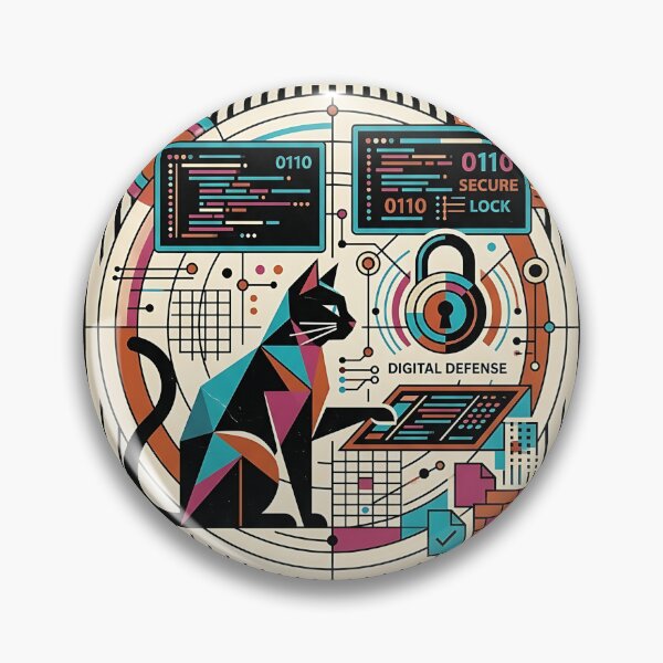Item preview, Black Cat Cybersecurity designed and sold by PictoVibe.