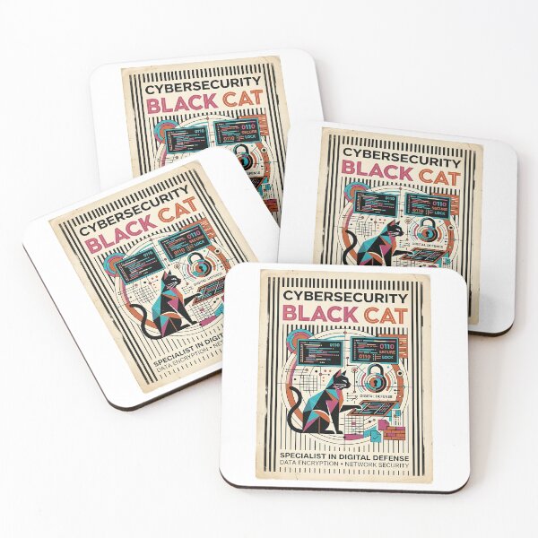 Item preview, Black Cat Cybersecurity designed and sold by PictoVibe.