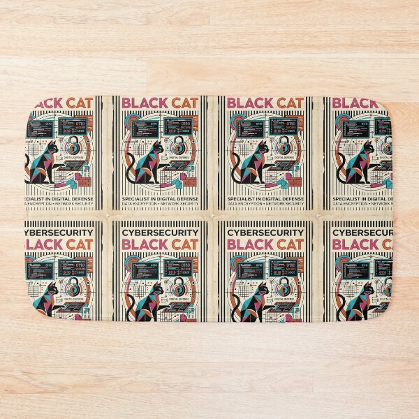 Item preview, Black Cat Cybersecurity designed and sold by PictoVibe.