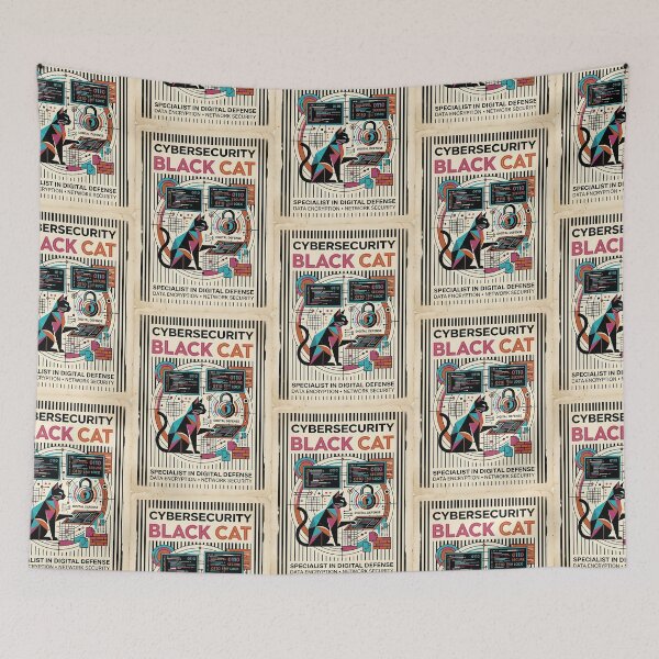 Item preview, Black Cat Cybersecurity designed and sold by PictoVibe.