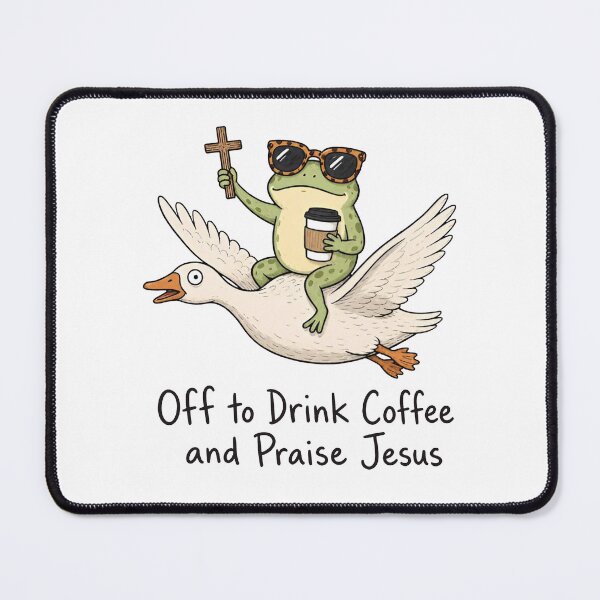 Item preview, Off To Drink Coffe And Praise Jesus designed and sold by PaletteFld.