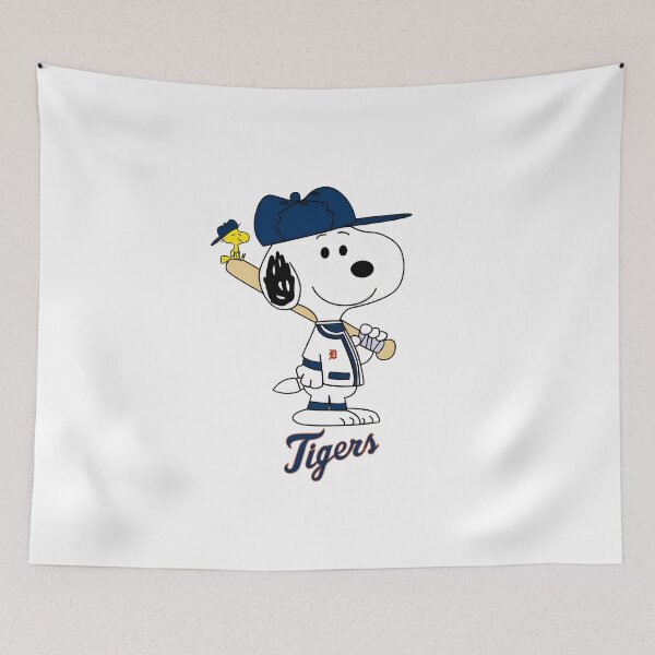 Item preview, Snoopy Woodstock Baseball Tigers designed and sold by DreamInkNest.