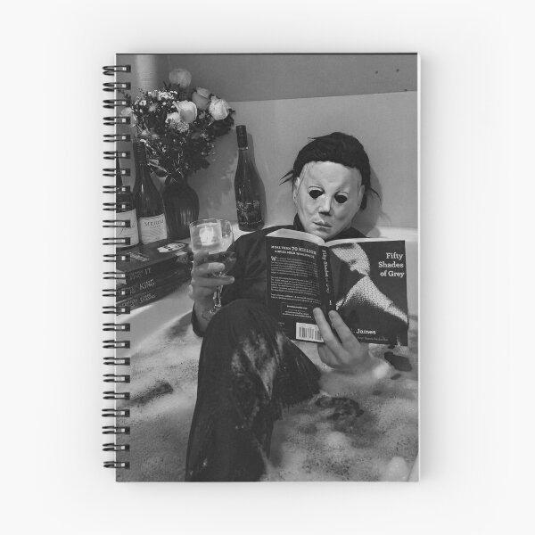Item preview, Michael Myers Tshirts Reading Book Funny Halloween Horror designed and sold by Hydlaaksmndriss.