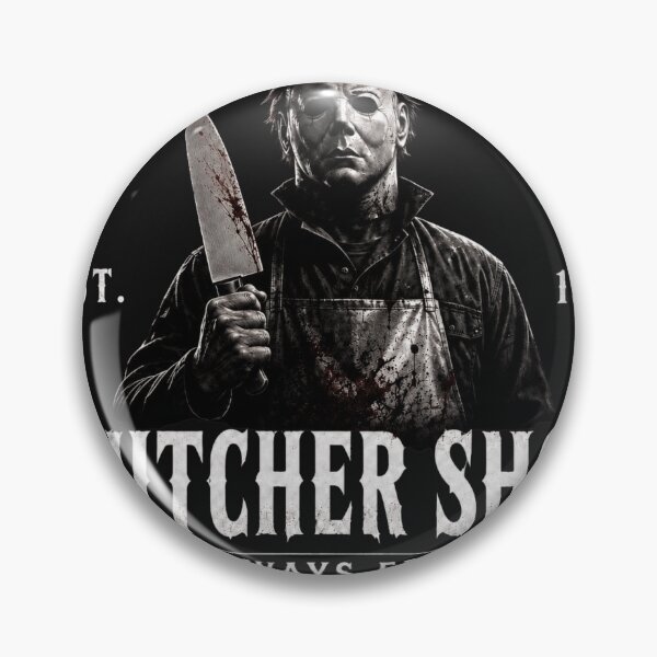 Item preview, Michael Myers Tshirts Butcher Shop Retro Halloween Horror Movie Fan Gift designed and sold by Hydlaaksmndriss.