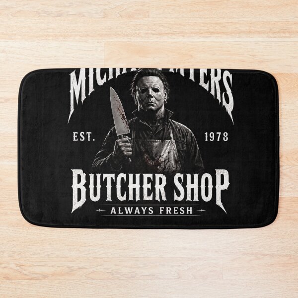 Item preview, Michael Myers Tshirts Butcher Shop Retro Halloween Horror Movie Fan Gift designed and sold by Hydlaaksmndriss.