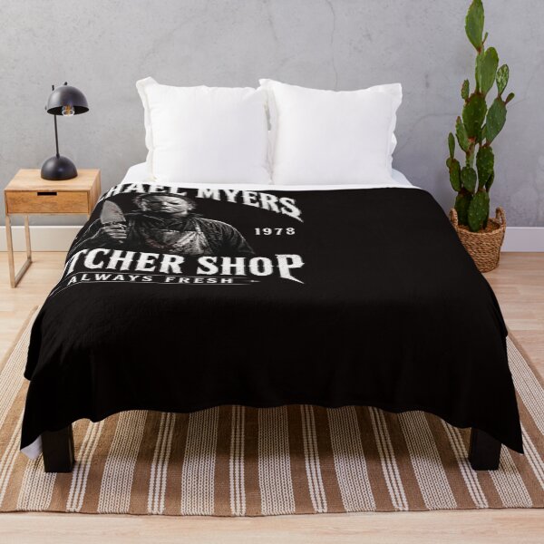 Item preview, Michael Myers Tshirts Butcher Shop Retro Halloween Horror Movie Fan Gift designed and sold by Hydlaaksmndriss.