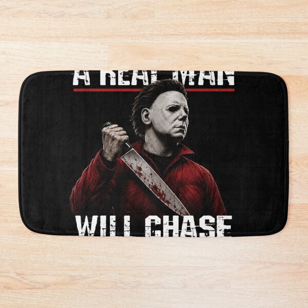 Item preview, Michael Myers Tshirts A Real Man Will Chase After You Retro Horror Movie designed and sold by Hydlaaksmndriss.