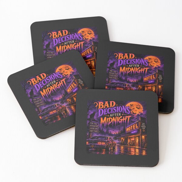 Item preview, Neon Midnight Motel Horror Poster designed and sold by MattysWorld13.