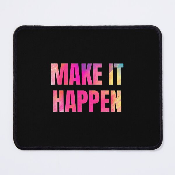 Item preview, Make It Happen Motivational Watercolor Text designed and sold by yetterbahulse.