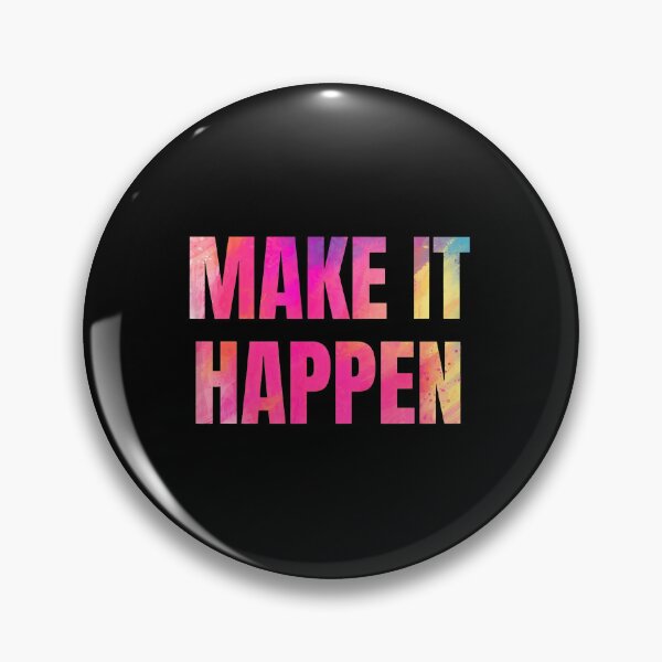 Item preview, Make It Happen Motivational Watercolor Text designed and sold by yetterbahulse.