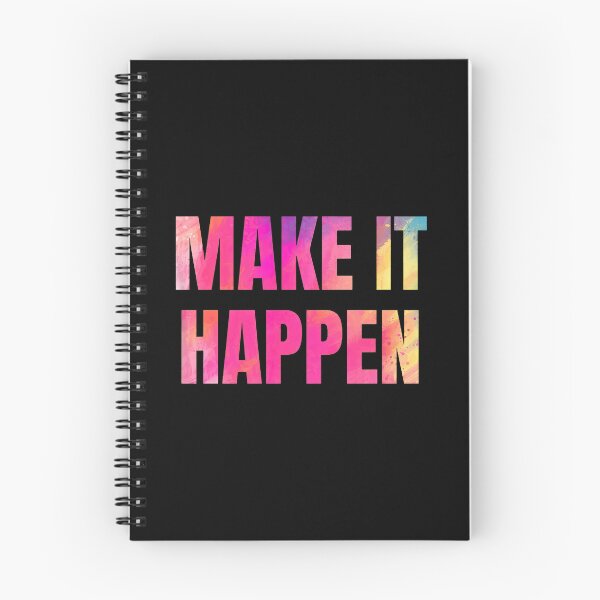 Item preview, Make It Happen Motivational Watercolor Text designed and sold by yetterbahulse.