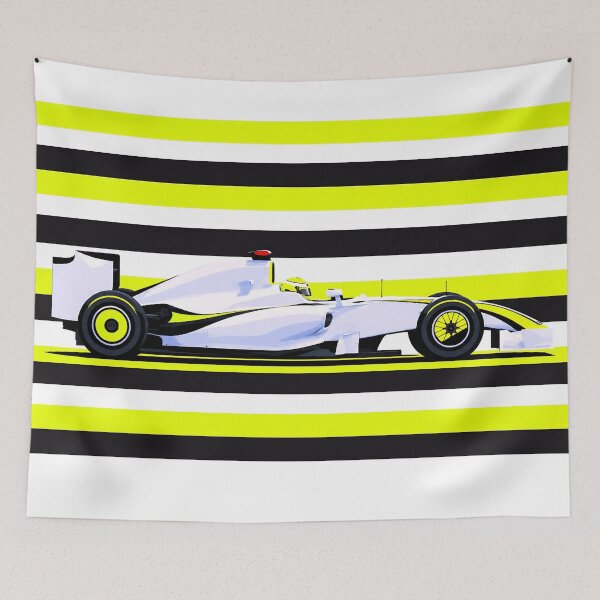 Item preview, Jenson Button 2009 BGP 001 Race Car designed and sold by PitWallArt.