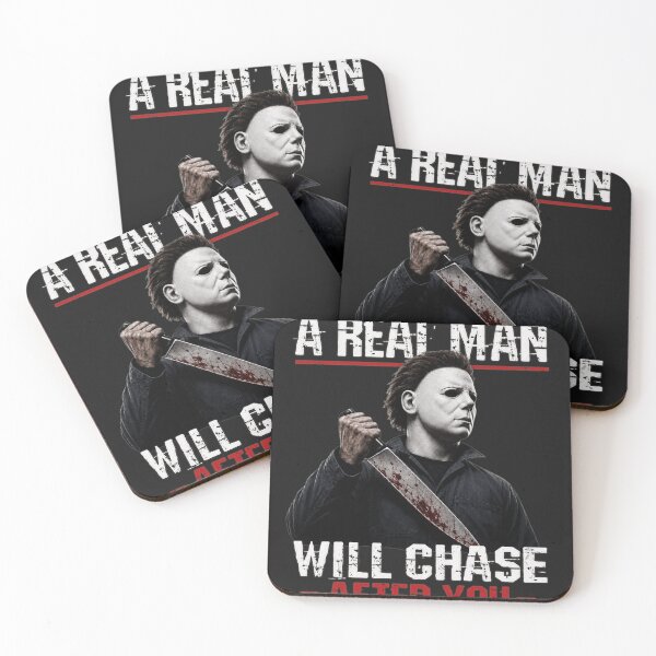 Item preview, Michael Myers Tshirts A Real Man Will Chase After You Halloween Slasher Movie designed and sold by Hydlaaksmndriss.