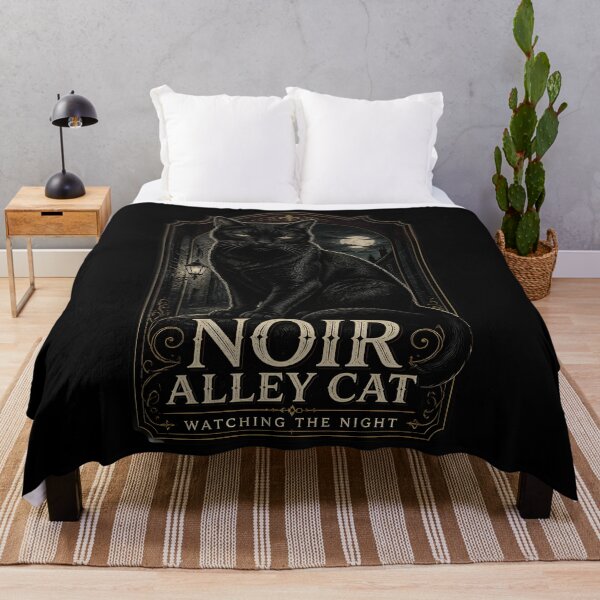 Item preview, Noir Alley Cat Black Cat Halloween Gothic Engraving designed and sold by OliviaHayesArt.