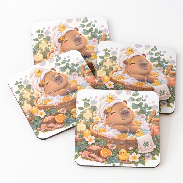 Item preview, Capybara Spa Bath Relaxation designed and sold by jgvisualarts.