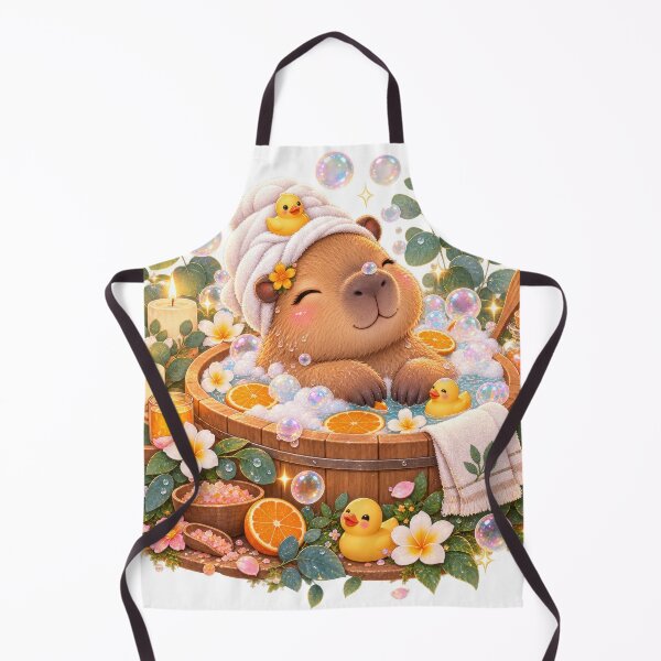 Item preview, Capybara Spa Bath Relaxation designed and sold by jgvisualarts.