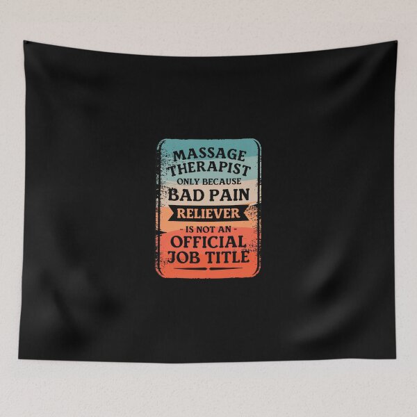 Item preview, Massage Therapist Bad Pain Reliever Job Title designed and sold by cecalayedan.