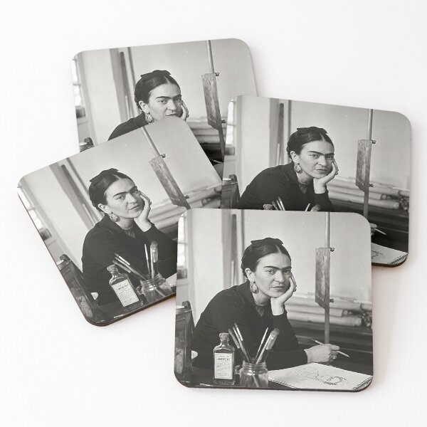 Item preview, Frida Kahlo Black White Photo designed and sold by FridaArtGallery.