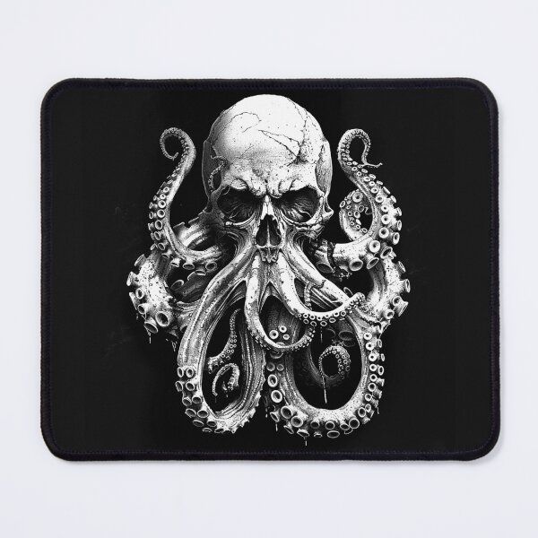Item preview, Gothic Skull Octopus Tentacles Macabre Ocean Horror Art designed and sold by inkoutninja.