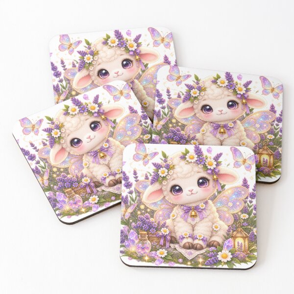 Item preview, Fairy Lamb Butterfly Lavender Garden designed and sold by jgvisualarts.