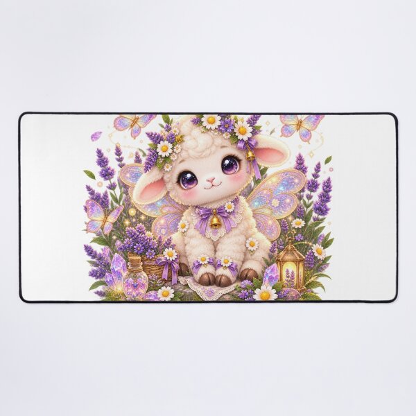 Item preview, Fairy Lamb Butterfly Lavender Garden designed and sold by jgvisualarts.