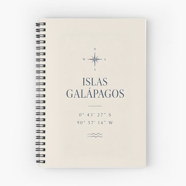 Item preview, Galápagos Islands Coordinates – Minimalist Travel Design designed and sold by KWW SHOP.