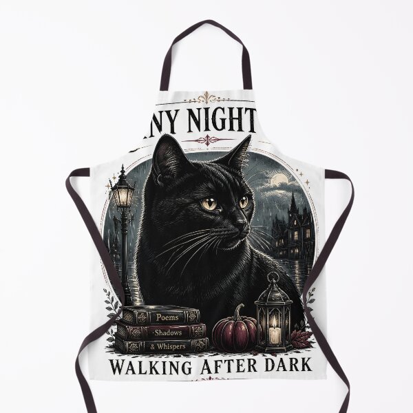 Item preview, Rainy Night Cat Black Cat Halloween Gothic Engraving designed and sold by OliviaHayesArt.