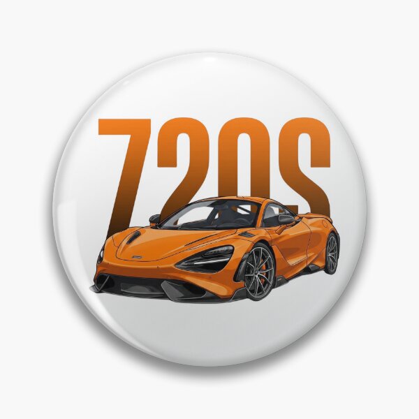 Item preview, Orange McLaren 720S Twin Turbo V8 Supercar Vector Art designed and sold by Motorline44.