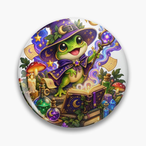 Item preview, Wizard Frog Magic Spellbook Potions designed and sold by jgvisualarts.