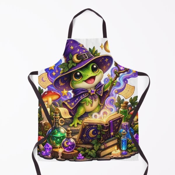 Item preview, Wizard Frog Magic Spellbook Potions designed and sold by jgvisualarts.
