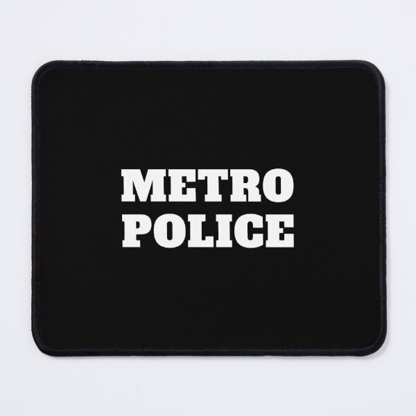 Item preview, Metro Police Bold Typography Black Graphic designed and sold by yetterbahulse.