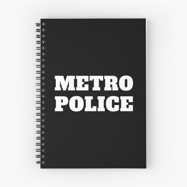 Item preview, Metro Police Bold Typography Black Graphic designed and sold by yetterbahulse.