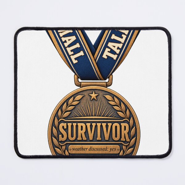 Item preview, Small Talk Survivor Funny Introvert Medal Design designed and sold by ys96.