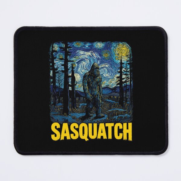 Item preview, Sasquatch Starry Forest Painting designed and sold by ImpossibleC.