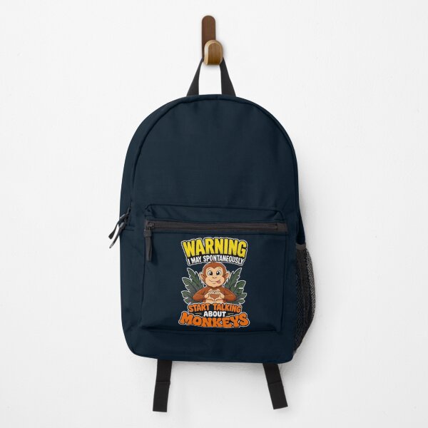 Item preview, Warning Monkey Talk Humor Graphic designed and sold by ImpossibleC.