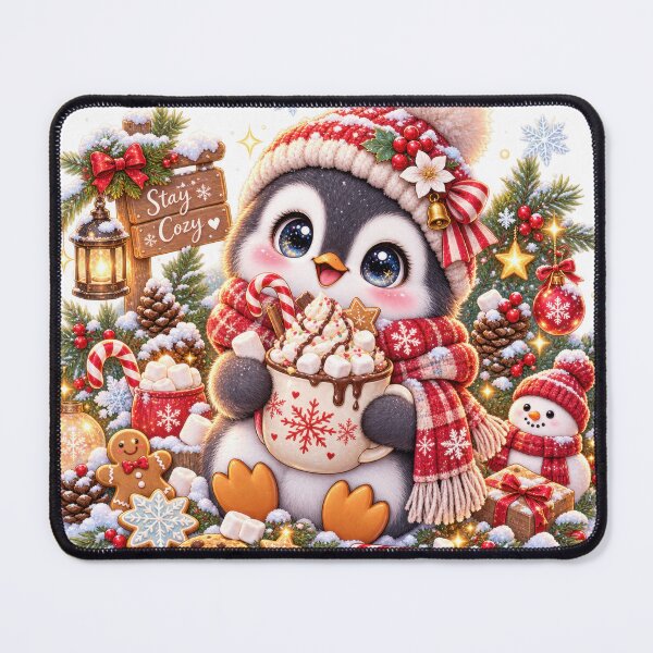 Item preview, Cozy Christmas Penguin Hot Cocoa designed and sold by jgvisualarts.