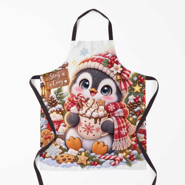 Item preview, Cozy Christmas Penguin Hot Cocoa designed and sold by jgvisualarts.