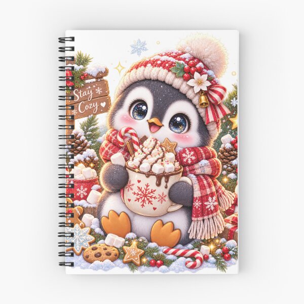 Item preview, Cozy Christmas Penguin Hot Cocoa designed and sold by jgvisualarts.