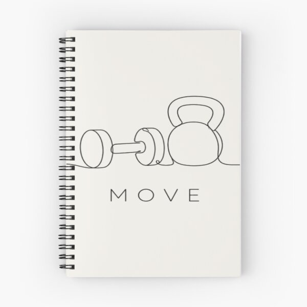 Item preview, Minimalist Move Kettlebell Dumbbell Line Art designed and sold by creativerooney.