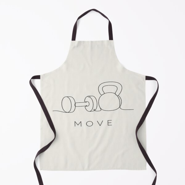 Item preview, Minimalist Move Kettlebell Dumbbell Line Art designed and sold by creativerooney.