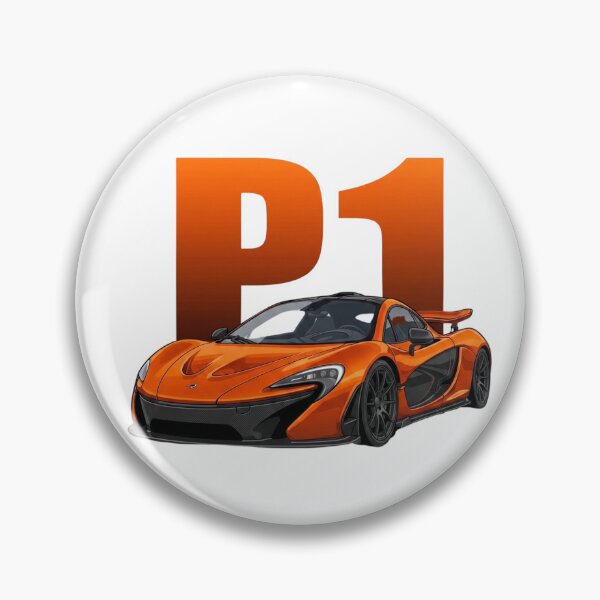 Item preview, Volcano Orange McLaren P1 Hybrid Hypercar Holy Trinity Vector Art designed and sold by Motorline44.