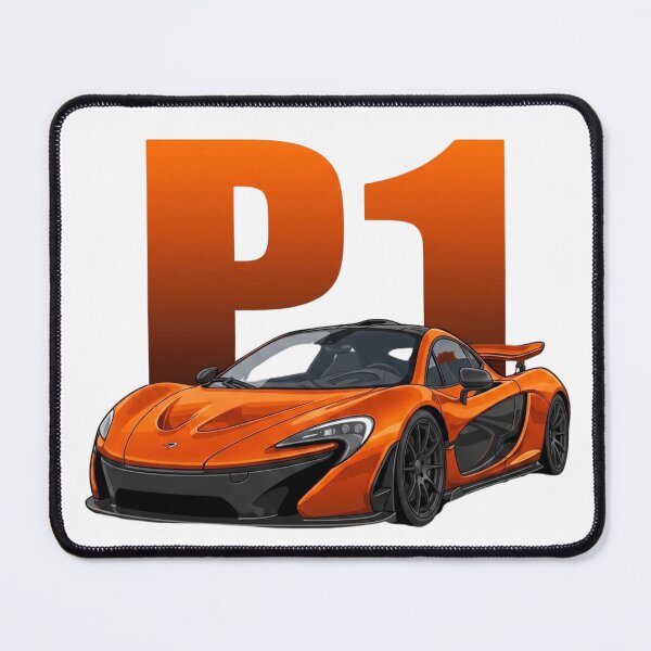 Item preview, Volcano Orange McLaren P1 Hybrid Hypercar Holy Trinity Vector Art designed and sold by Motorline44.
