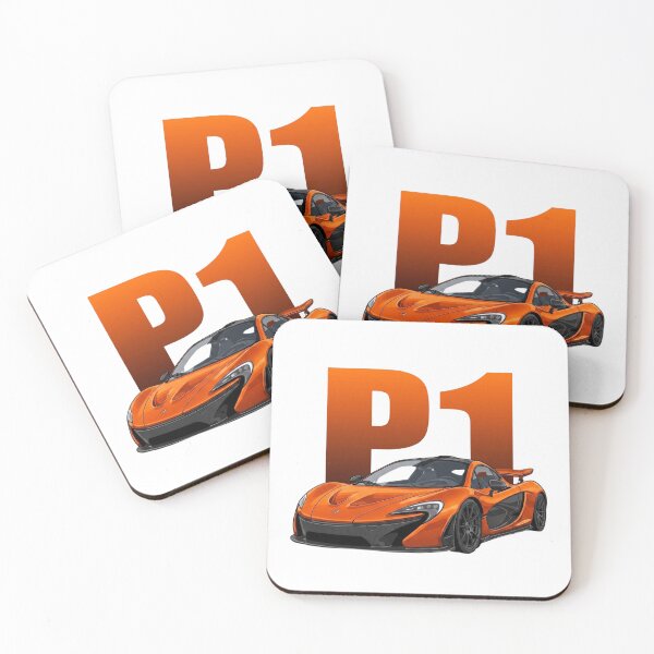 Item preview, Volcano Orange McLaren P1 Hybrid Hypercar Holy Trinity Vector Art designed and sold by Motorline44.