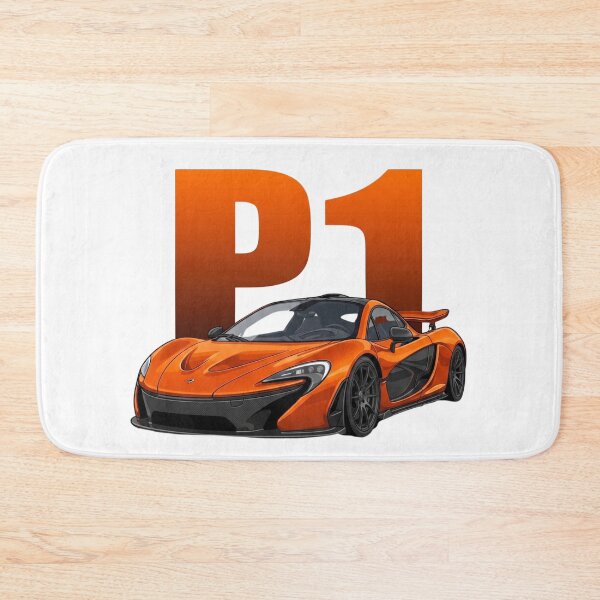 Item preview, Volcano Orange McLaren P1 Hybrid Hypercar Holy Trinity Vector Art designed and sold by Motorline44.