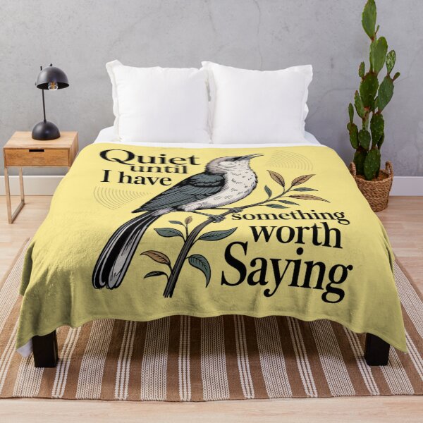 Item preview, Bare-throated Bellbird Quiet Until I Have Something Worth Saying designed and sold by Max Store.