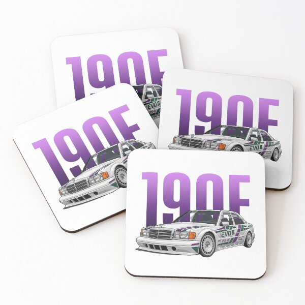Item preview, White Mercedes-Benz 190E 2.5-16 Evolution II DTM Livery Vector Art designed and sold by Motorline44.