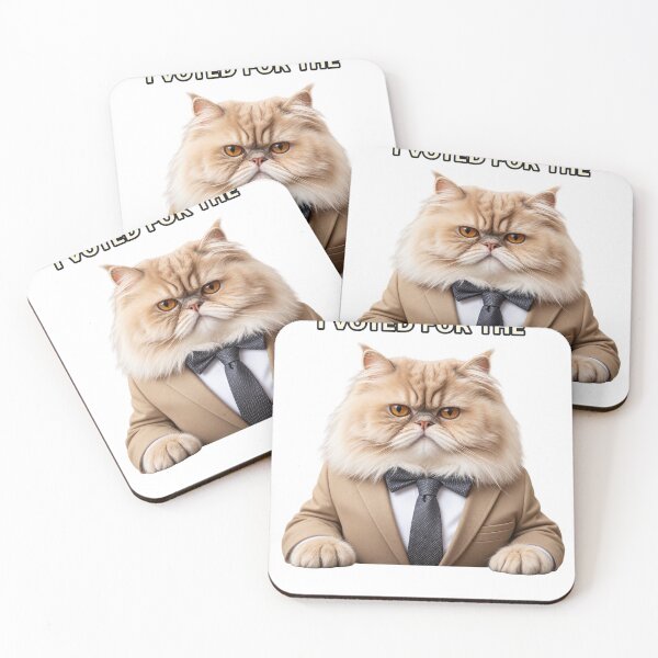 Item preview, Don’t Blame Me, I Voted for the Persian Cat – Funny Feline Candidate designed and sold by Mirgonhood.