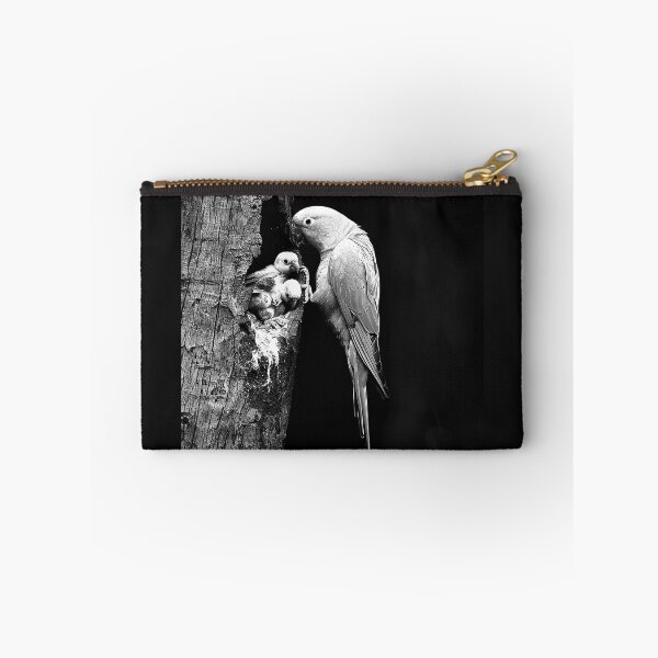 Item preview, Parrot Family Tree Nest Tropical Bird Wildlife Art designed and sold by inkoutninja.